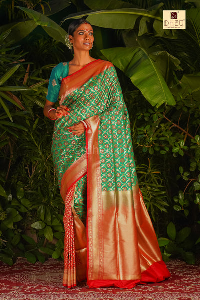Pure Minakari Opara Bridal Saree