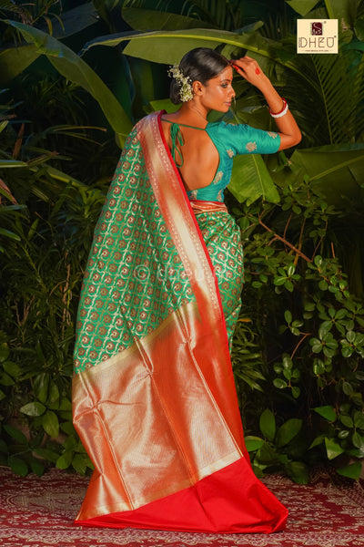 Pure Minakari Opara Bridal Saree