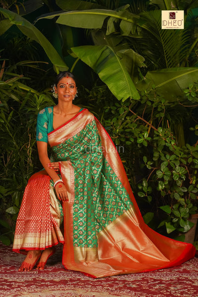 Pure Minakari Opara Bridal Saree