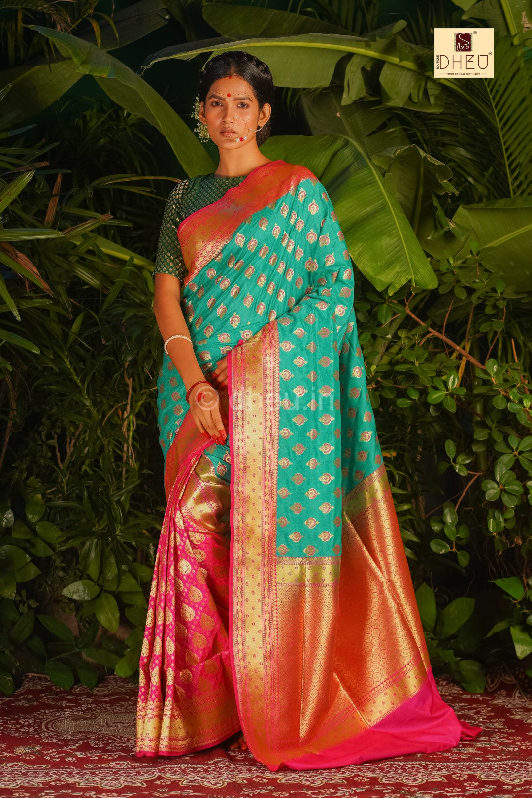 Designer pure benarasi silk saree at lowest cost only at dheu.in
