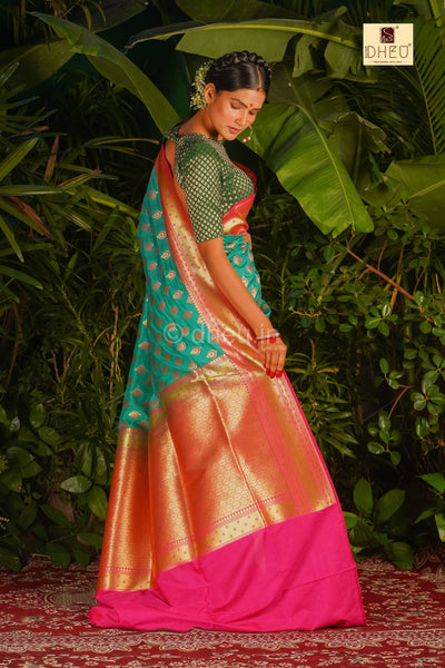 Biyer Saaj - Designer Zardausi Benarasi Saree
