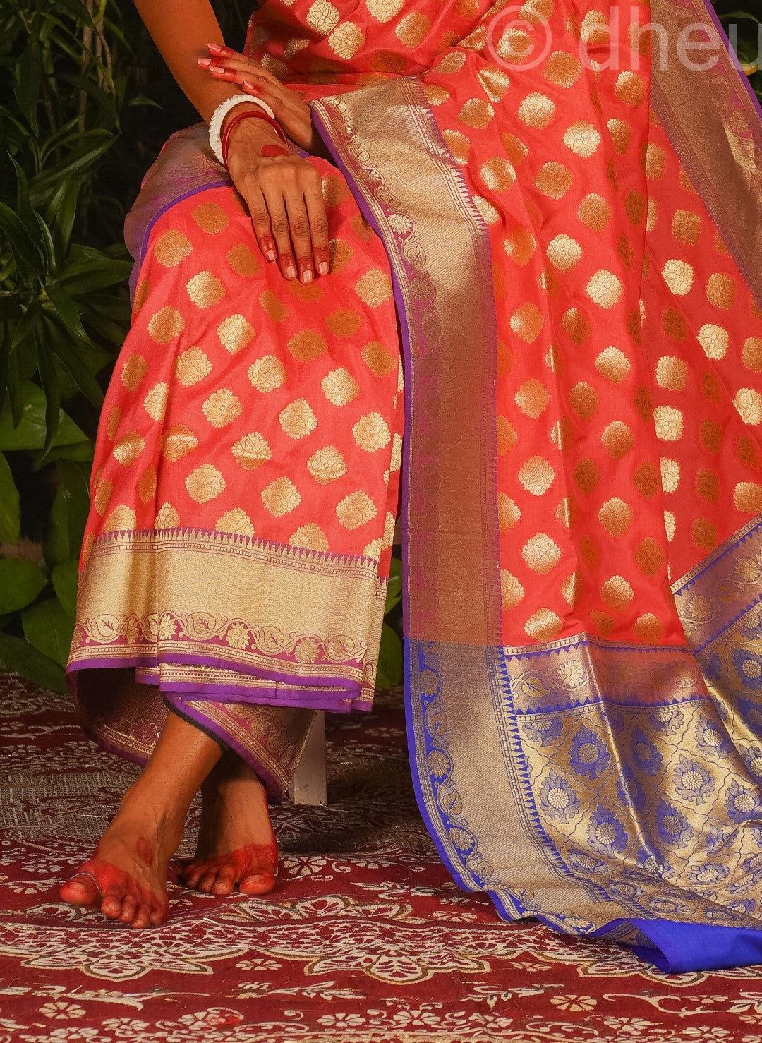 DilBar- Designer Zardausi Benarasi Saree