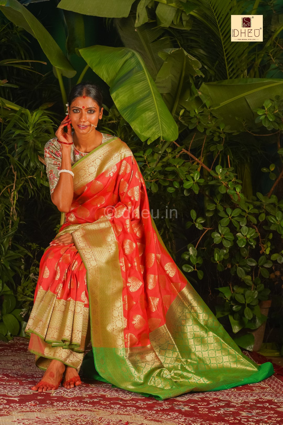 Boumoni- Designer Zardausi Benarasi Saree