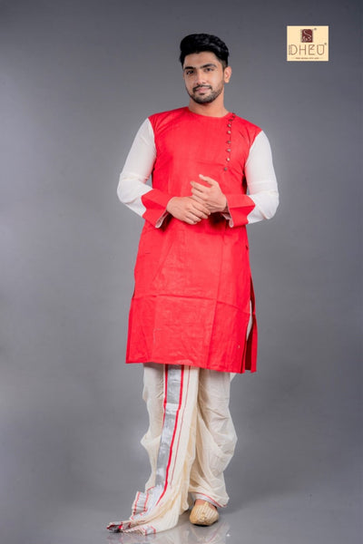 Lalon Fokir - Dheu Designer Kurta