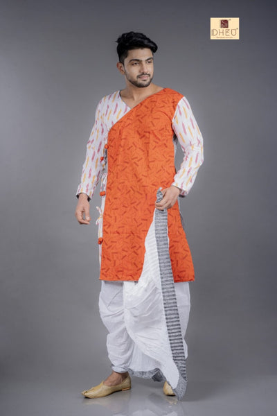 Baba Jibon- Dheu Designer Kurta Dhoti(Optional) Set