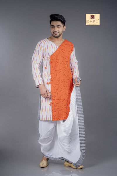 Baba Jibon- Dheu Designer Kurta Dhoti(Optional) Set