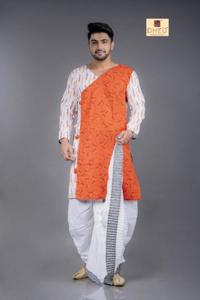 Baba Jibon- Dheu Designer Kurta Dhoti(Optional) Set