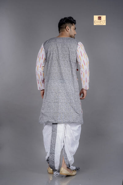 Baba Jibon- Dheu Designer Kurta Dhoti(Optional) Set
