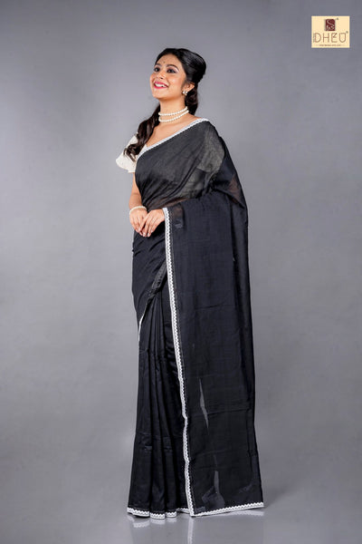 Black Lover- Designer Kurta-Saree Couple set