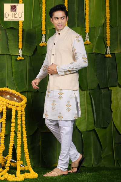 Dheu Designer Kurta - Jacket Set