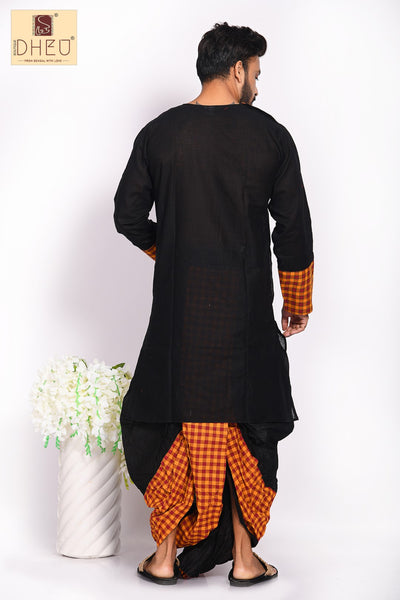 Dheu Exclusive Designer Dhoti(Optional)Kurta Set