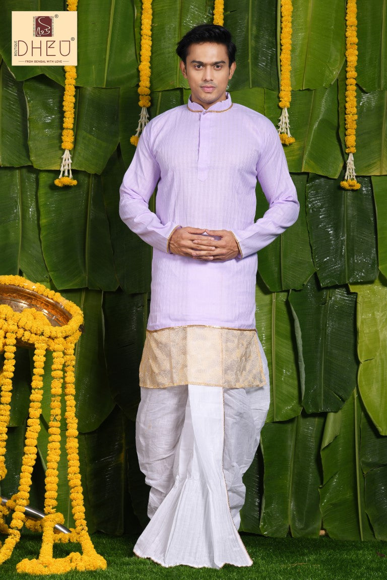 Proposal - Dheu Designer Dhoti(Optional)Kurta Set