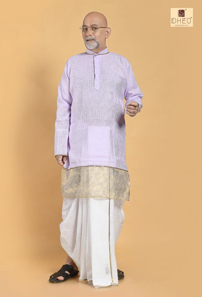 Tonic - Saree-Kurta-Dhoti(Optional)Couple Set