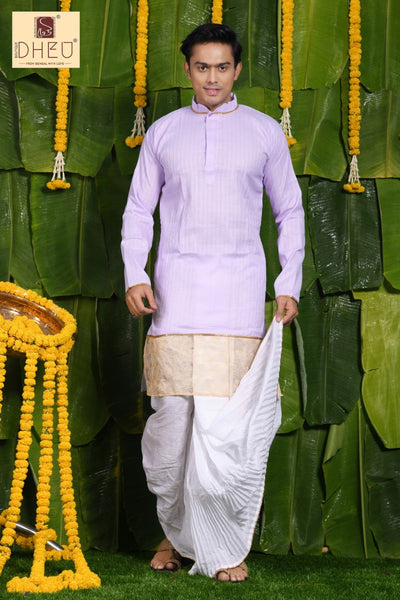 Proposal - Dheu Designer Dhoti(Optional)Kurta Set