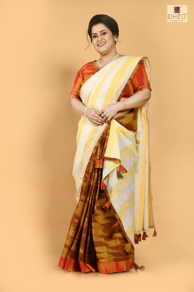 Dekhbo Tomare- Dheu Designer Mekhela Couple set