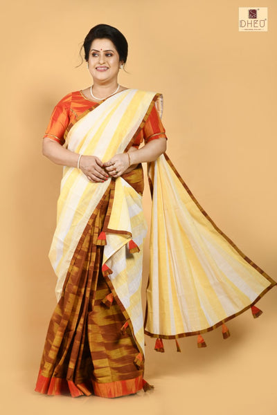 Dekhbo Tomare- Dheu Designer Mekhela Couple set