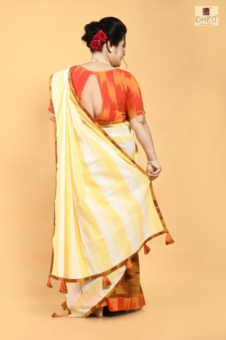 Dekhbo Tomare- Dheu Designer Mekhela Couple set