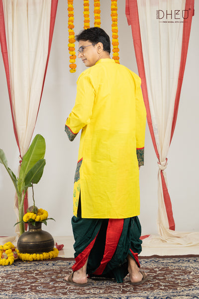 Ei Bosonte - Dheu Designer Kurta-Dhoti(Optional) Set