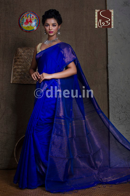 Designer handloom cotton saree at lowest cost only at dheu.in