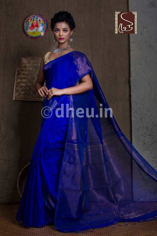 Designer handloom cotton saree at lowest cost only at dheu.in