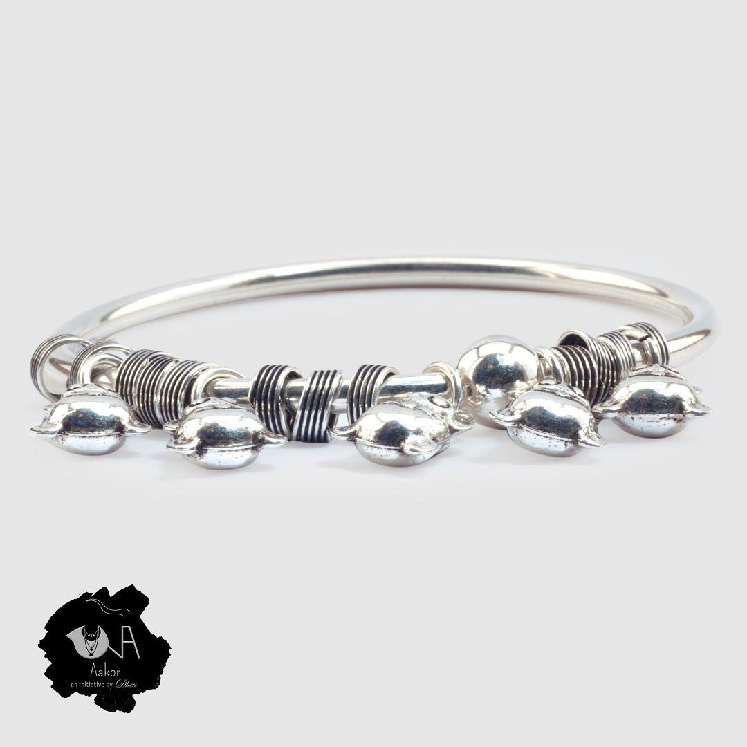 Pure Silver Bangle for Her - Boutique Dheu