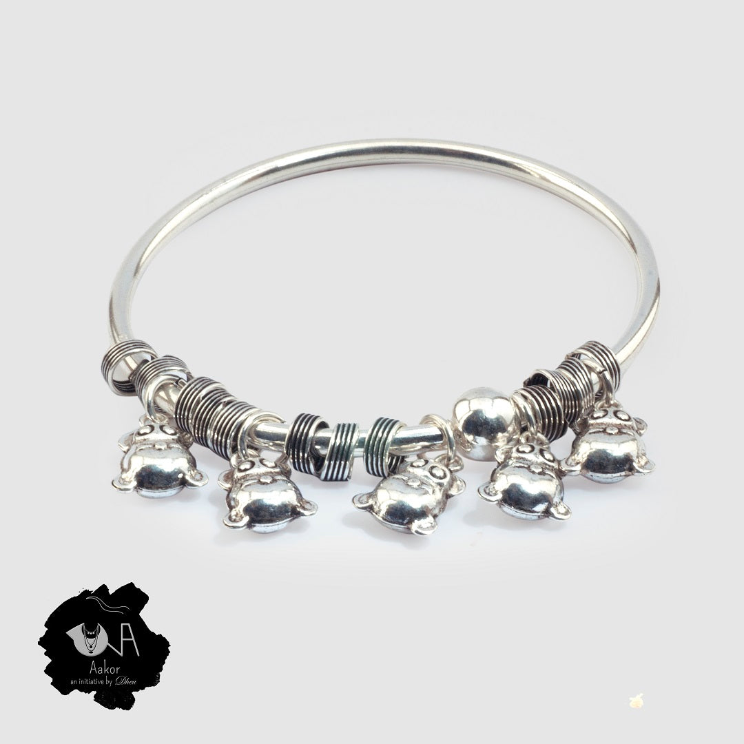 Pure Silver Bangle for Her - Boutique Dheu