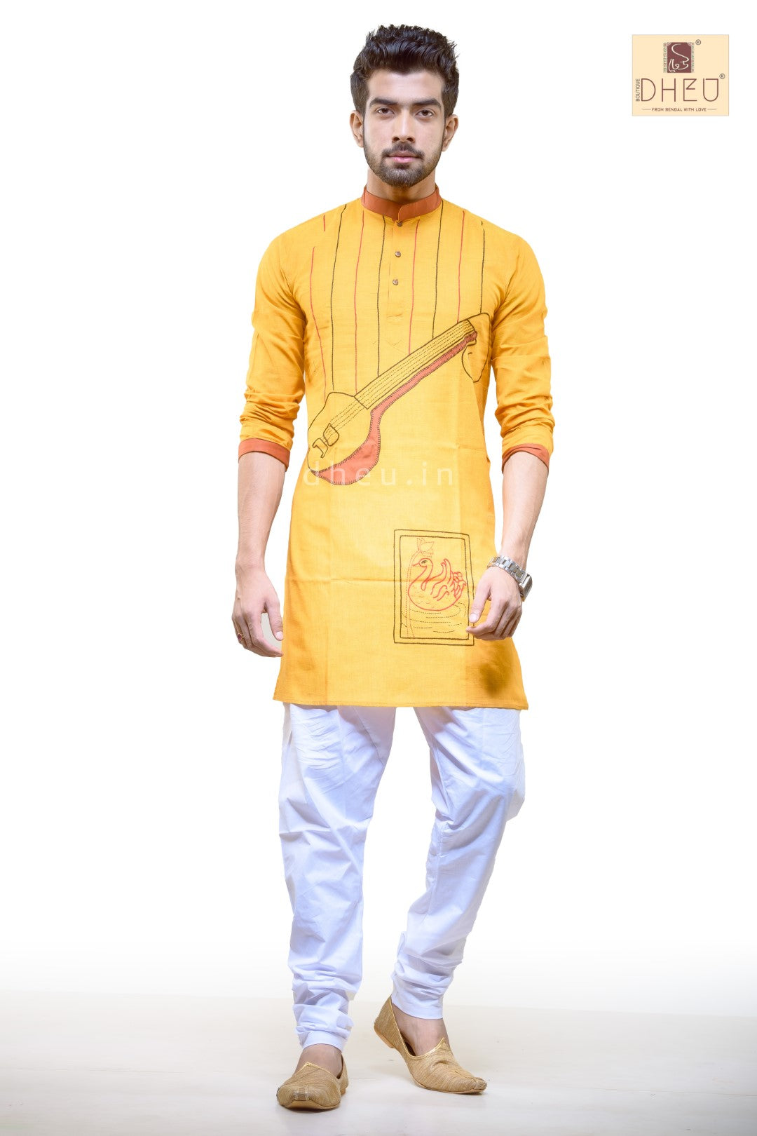 Sitar Applique-Handloom Cotton Applique kurta