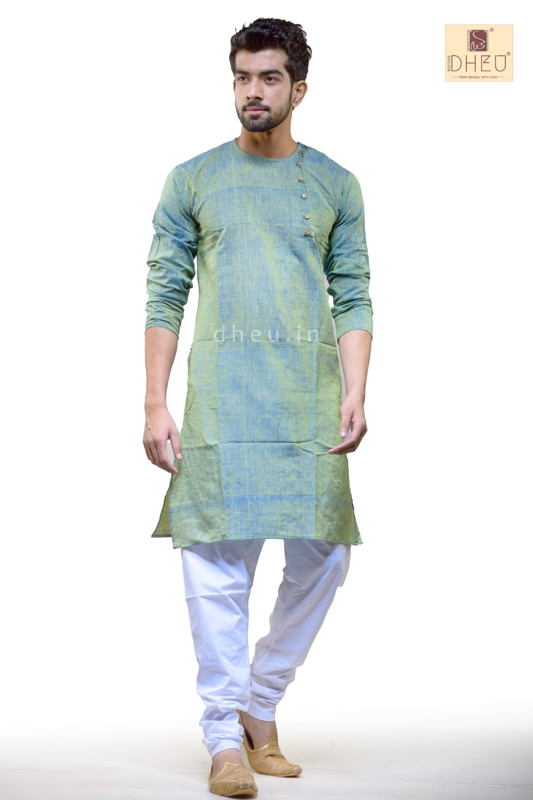 Vibrant moss green designer kurta at low cost in dheu.in
