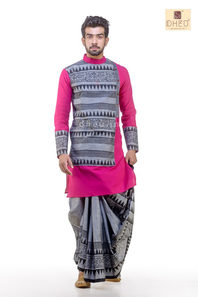 Dheu Designer Dhoti-Kurta Set - Boutique Dheu