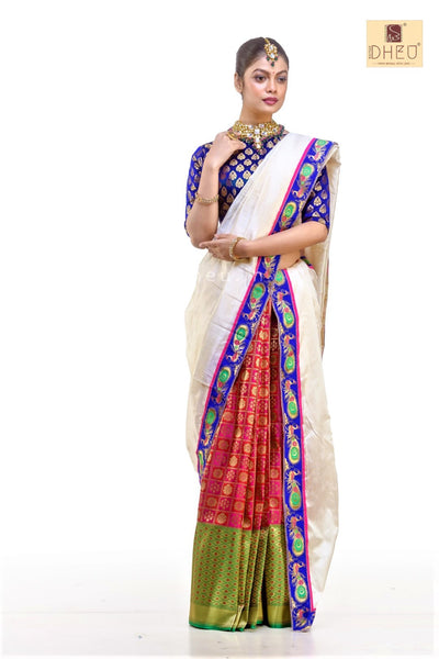 Dheu Designer Mekhela Chador - Flavour of Assam