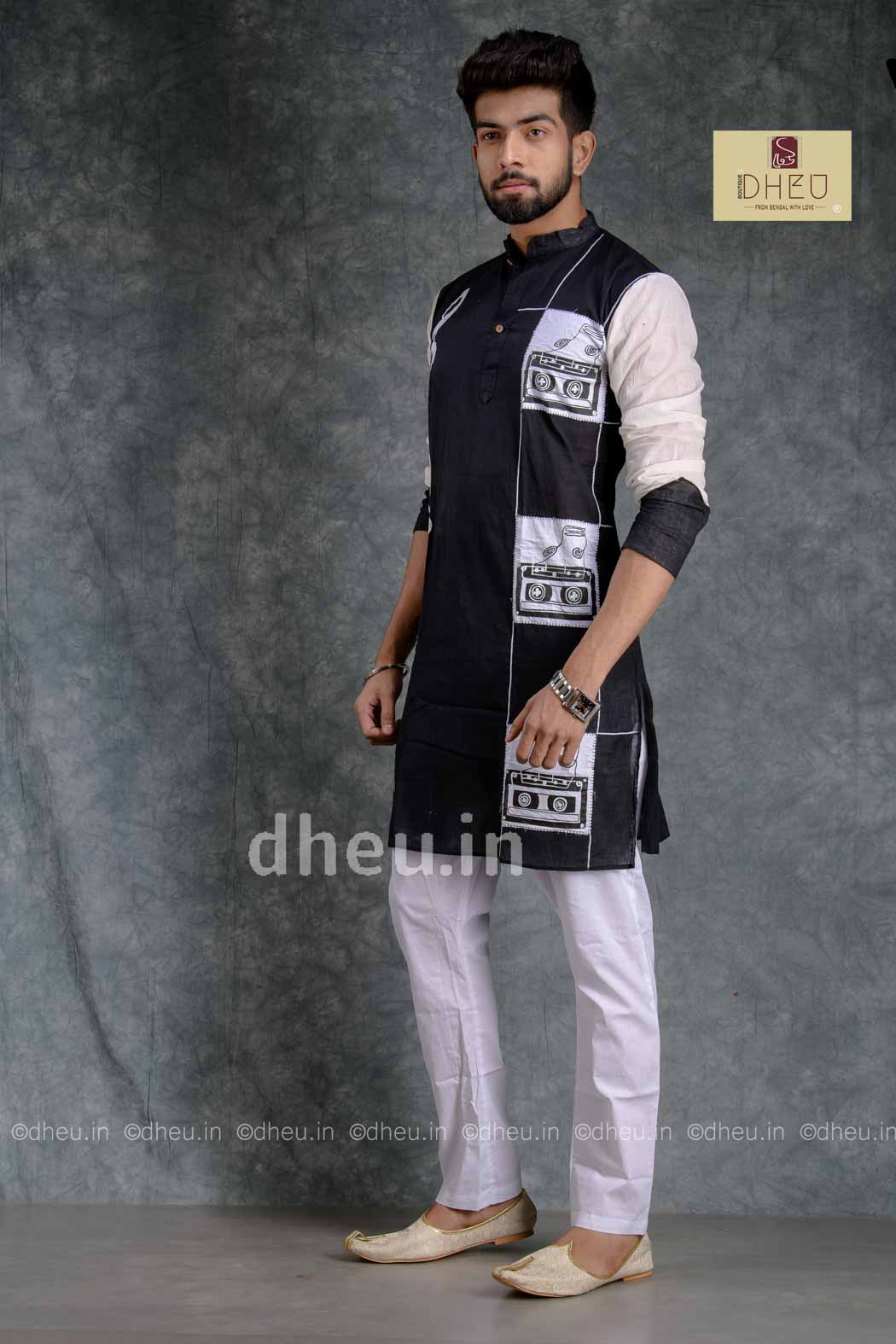 Designer Musical Kurta - Cassette a Vintage - Boutique Dheu