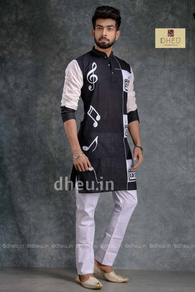 Designer Musical Kurta - Cassette a Vintage - Boutique Dheu