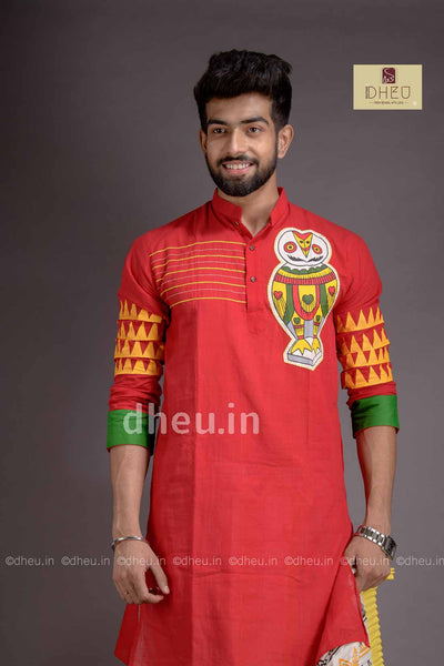 Dheu Exclusive Fusion Couple Set(with Dhoti) - Boutique Dheu