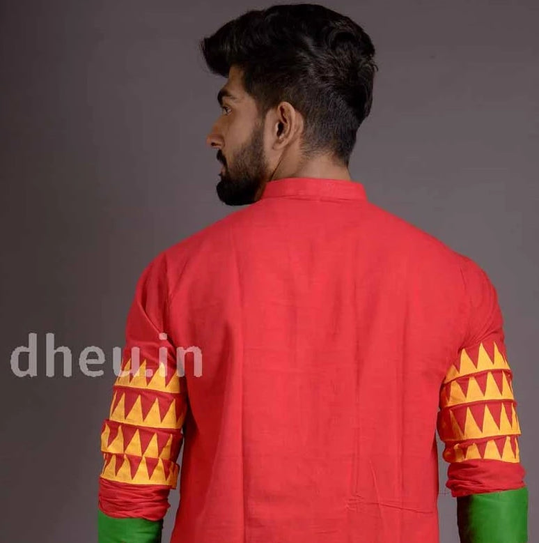 Dheu Exclusive Fusion Couple Set(with Dhoti) - Boutique Dheu