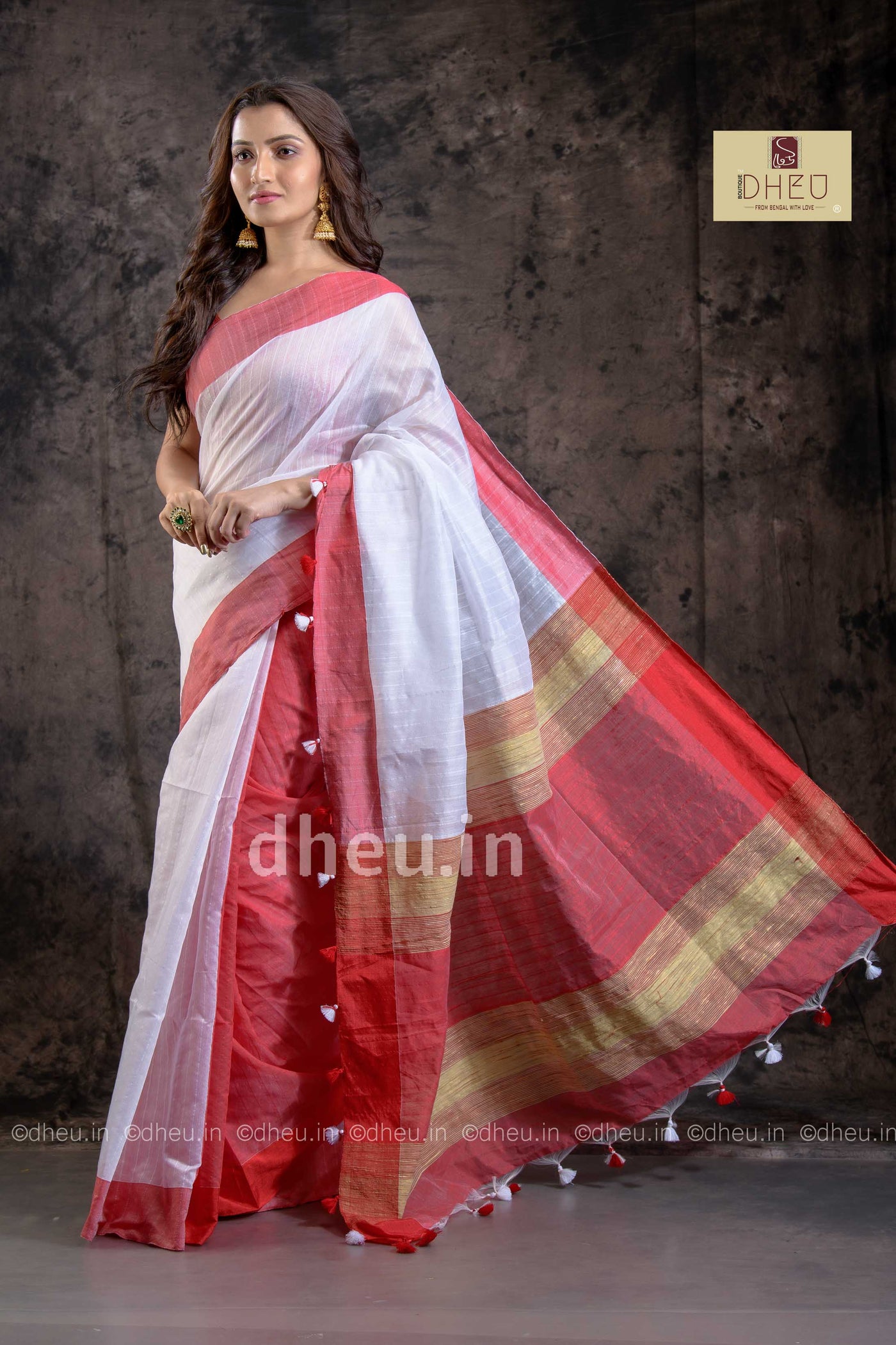 Bengal Handloom  Saree - Boutique Dheu