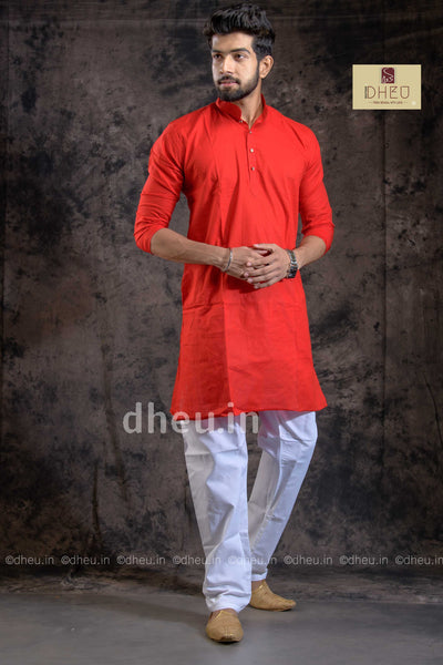 Handloom Saree-Kurta Couple Set - Boutique Dheu
