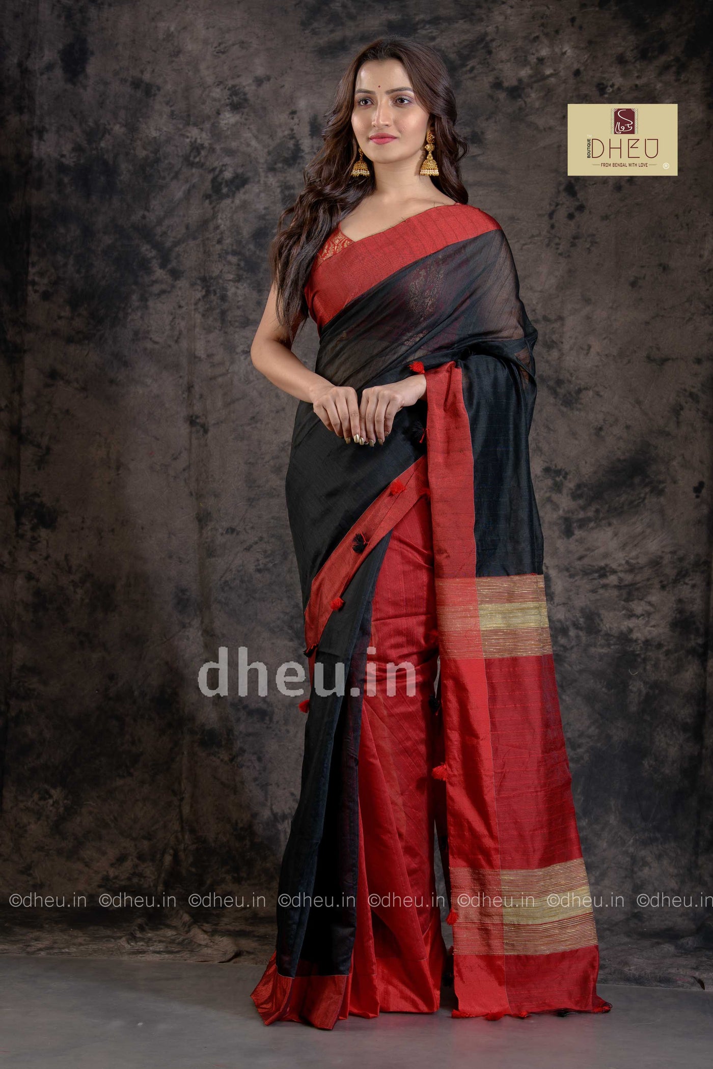 Handloom Saree-Kurta Couple Set - Boutique Dheu