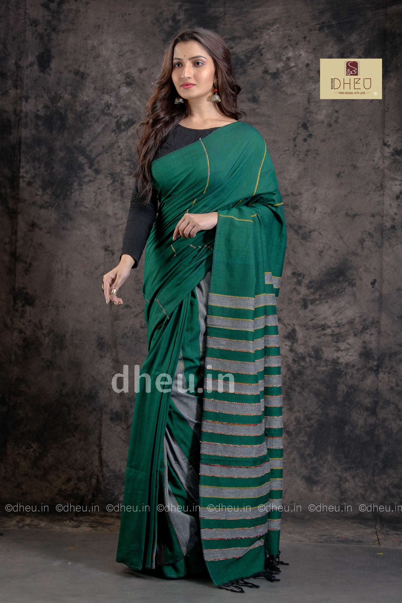 Khes – Handloom pure Cotton Saree - Boutique Dheu