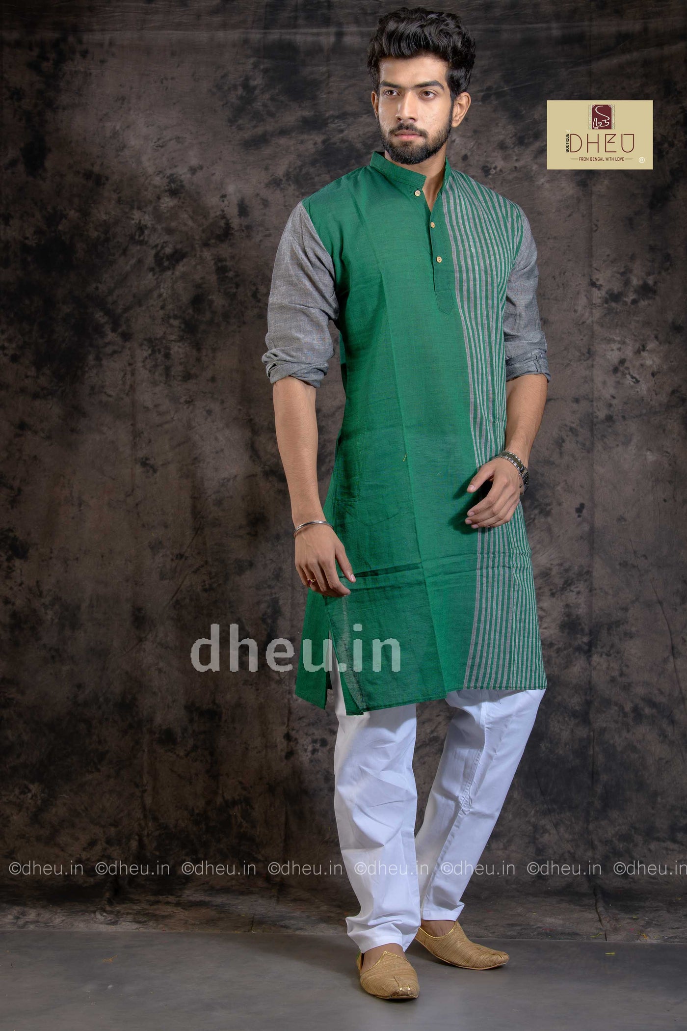 Casual designer green kurta at low cost only in dheu.in