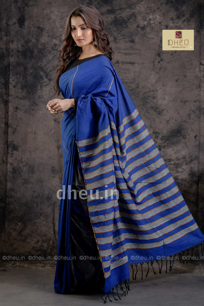 Khes – Handloom pure Cotton Saree - Boutique Dheu