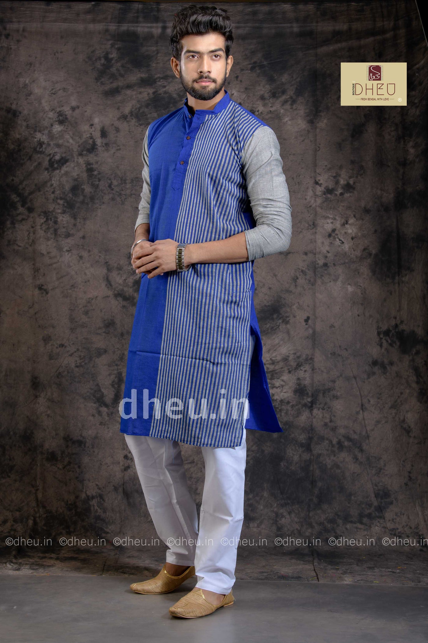 Pure Cotton Stripe  kurta - Boutique Dheu