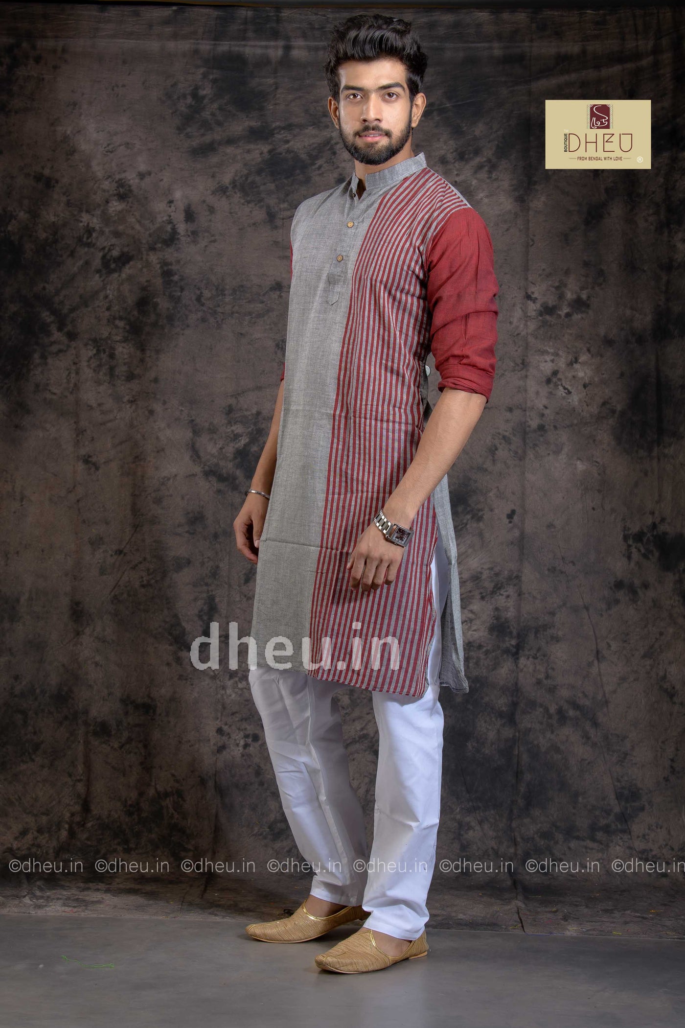 Pure Cotton Stripe  kurta - Boutique Dheu