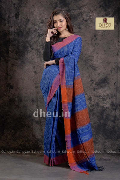 Jharna Khadi – Handloom pure Cotton Saree - Boutique Dheu