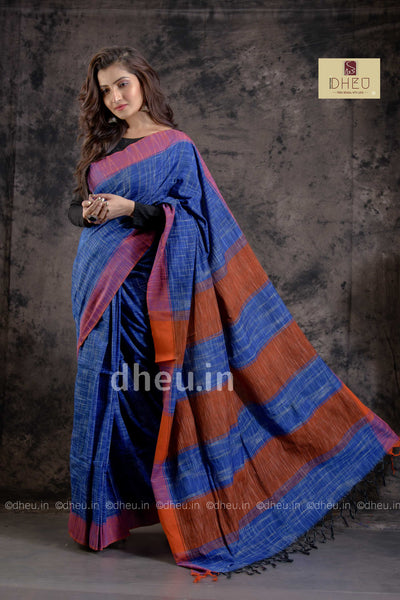 Jharna Khadi – Handloom pure Cotton Saree - Boutique Dheu
