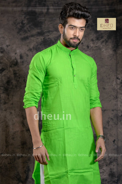 Handloom Saree-Kurta Couple Set - Boutique Dheu