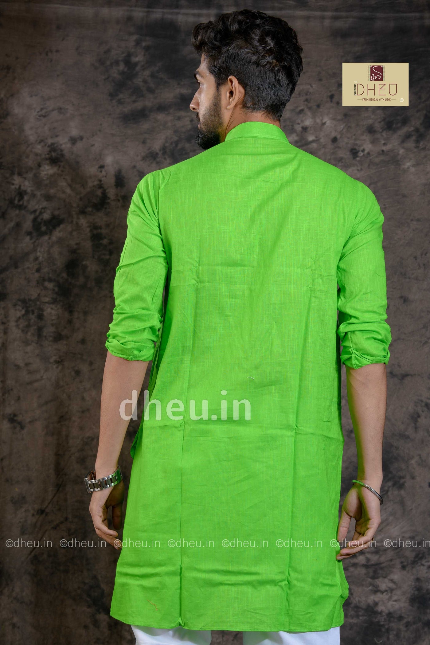 Handloom Saree-Kurta Couple Set - Boutique Dheu