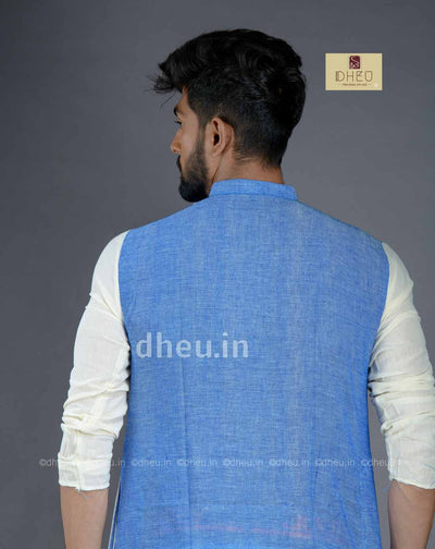 Handloom Pure Cotton Saree-Kurta Couple Set - Boutique Dheu