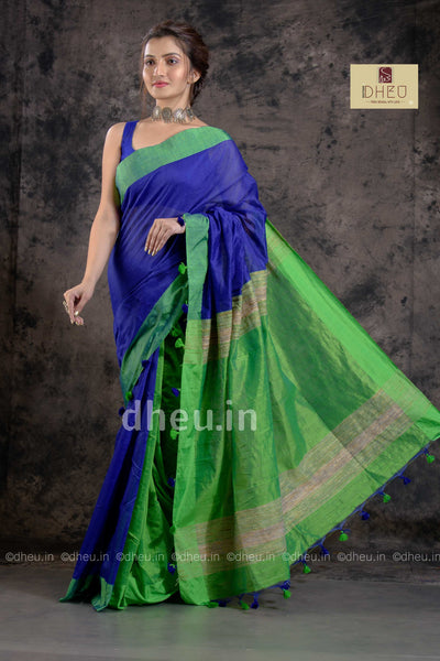 Handloom Saree-Kurta Couple Set - Boutique Dheu