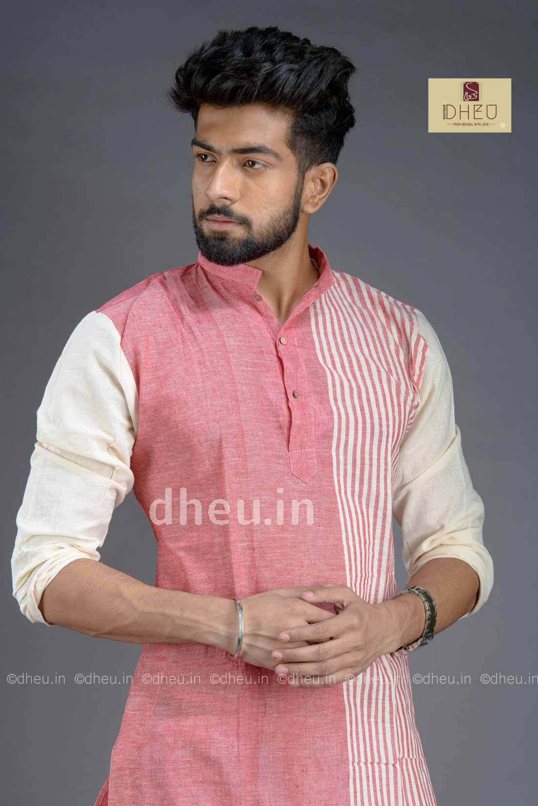 Pure Cotton Stripe  kurta - Boutique Dheu