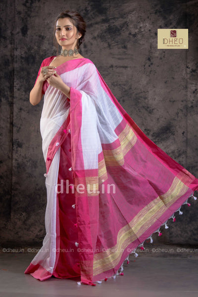 Bengal Handloom  Saree - Boutique Dheu